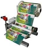 Powiększ. Etykieciarka Sobann AS1 naklejki szerokie. Etikettierer.