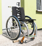 Powiększ. Wózek inwalidzki produkcja Sobann. Rollstuhl.