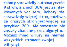 Co oznacza komunikat googla o wirusach?